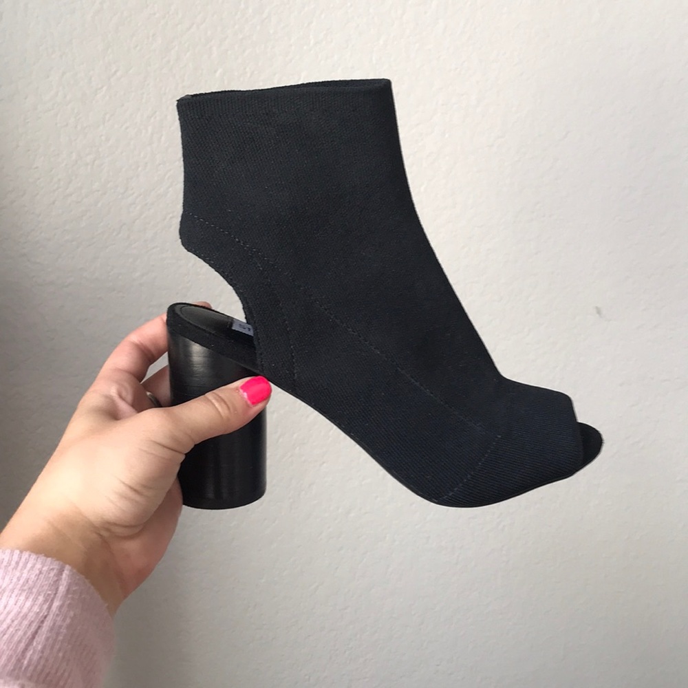 Peep Toe Booties- New